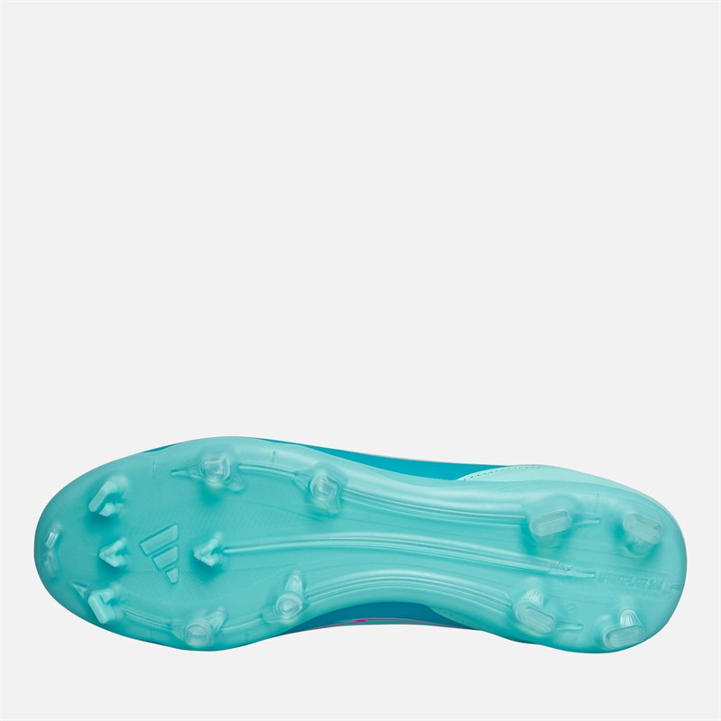 adidas Herren F50 Liga Messi La Vida Tropical Paket FG/MG Fest/Mehrfach Boden Fußballschuhe Flash Aqua/Lucid Pink/Lucid Cyan