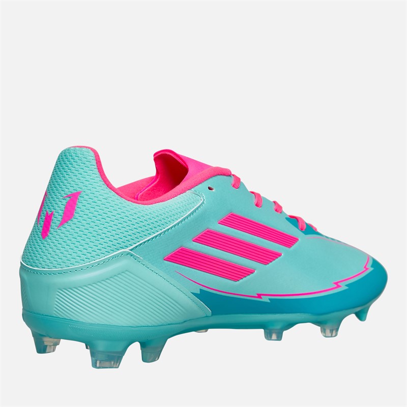 adidas Herren F50 Liga Messi La Vida Tropical Paket FG/MG Fest/Mehrfach Boden Fußballschuhe Flash Aqua/Lucid Pink/Lucid Cyan