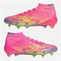 adidas Womens F50 Elite Mystic Victory Pack Mid-Cut Firm Ground Football Boots Lucid Pink/Lucid Lemon/Blue Fusion