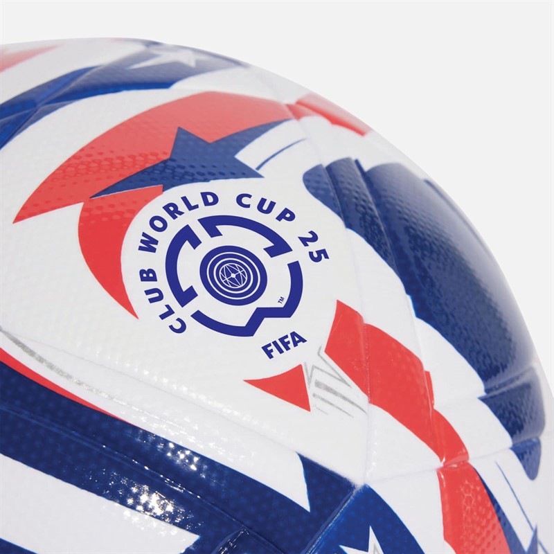 adidas FIFA 25 Club World Cup League Match Football (FIFA Quality Certified) White/Power Blue/Lucid Red/Silver Metallic