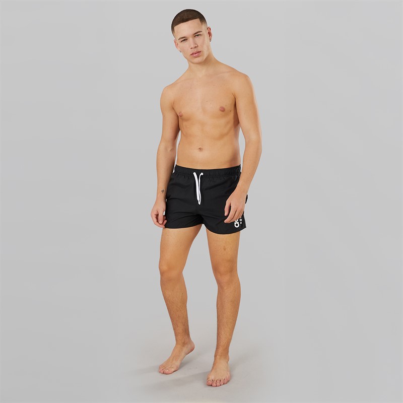 adidas Mens Essentials Logo CLX Swim Shorts Black