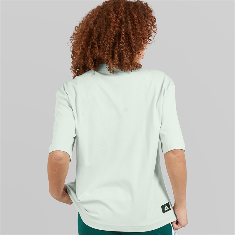 adidas Womens Future Icons Badge Of Sport T-Shirt Linen Green