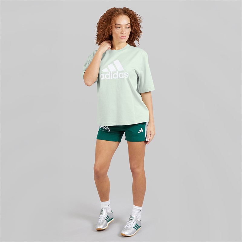 adidas Womens Future Icons Badge Of Sport T-Shirt Linen Green