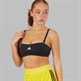 adidas Womens Iconisea Padded Bandeau Bikini Top Black/White