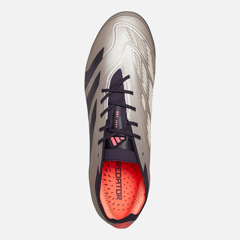 adidas Mens Predator Elite Vivid Horizon Pack 2G/3G AG Artificial Ground Football Boots Platin Metallic/Aurora Black/Carbon