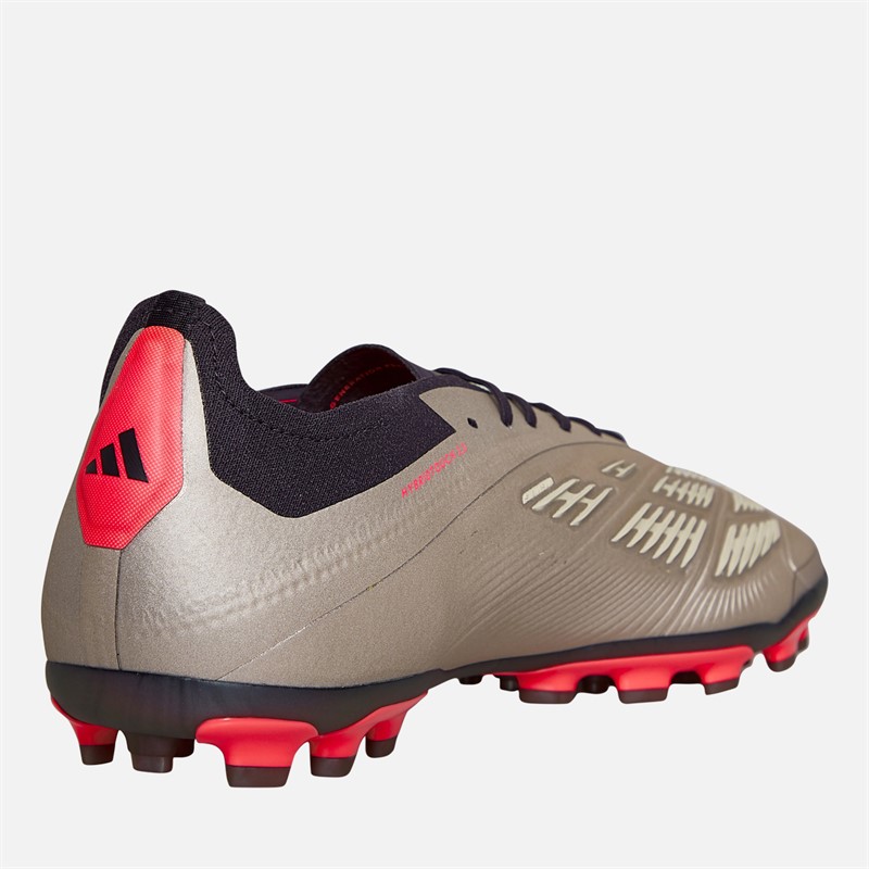 adidas Mens Predator Elite Vivid Horizon Pack 2G/3G AG Artificial Ground Football Boots Platin Metallic/Aurora Black/Carbon