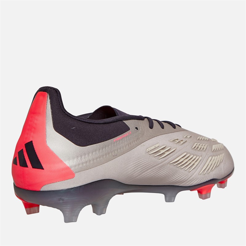 adidas Junior Predator Elite Vivid Horizon Pack FG Firm Ground Football Boots Platin Metallic/Aurora Black/Carbon