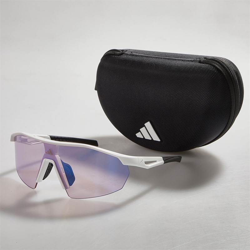 adidas SP0116 Anemos Light Sport Sunglasses Light Blue/White/White