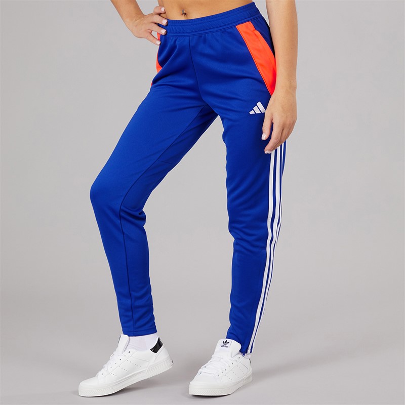 adidas Womens Tiro 24 Training Track Pants Lucid Blue/App Solar Red/White