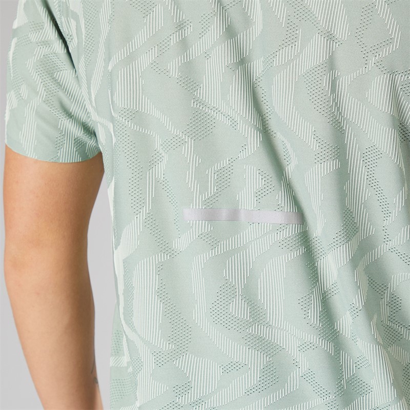 adidas Mens Ultimate Engineered Climacool+ Running T-Shirt Silver Green