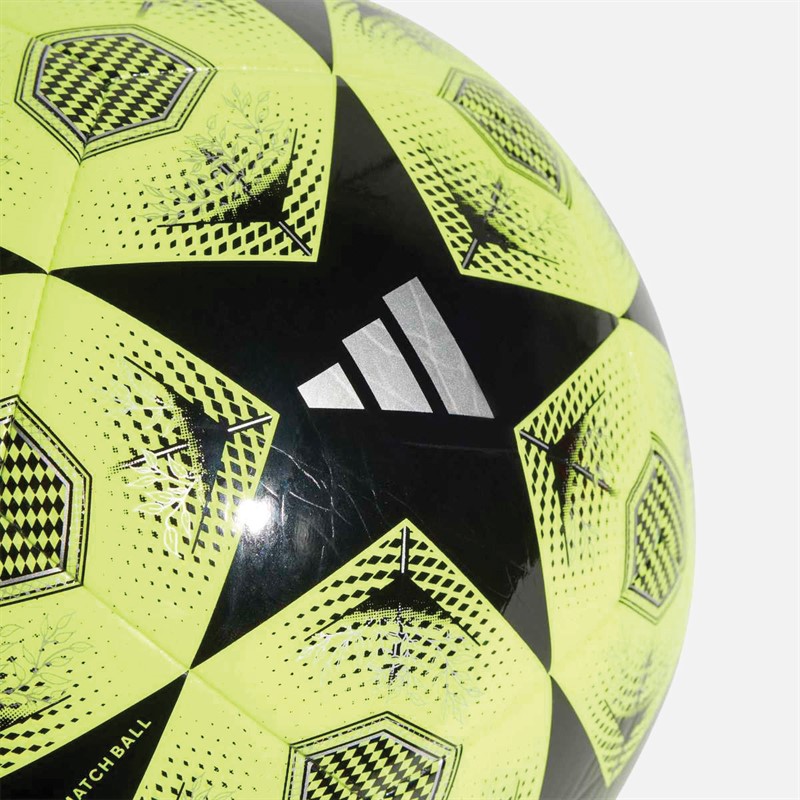adidas UEFA Champions League 24/25 Club Training Football Solar Yellow/Black/Silver Metallic