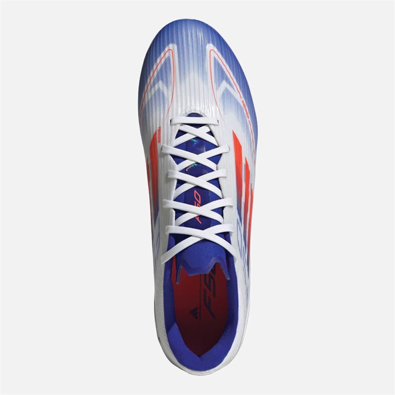 adidas Mens F50 League Advancement Pack 2G/3G Artificial Ground Football Boots Cloud White/Solar Red/Lucid Blue