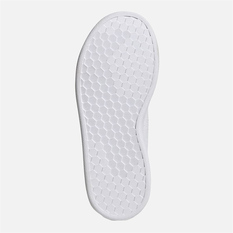 adidas Kids Advantage Court Hook-and-Loop Trainers Cloud White/Green/Core Black