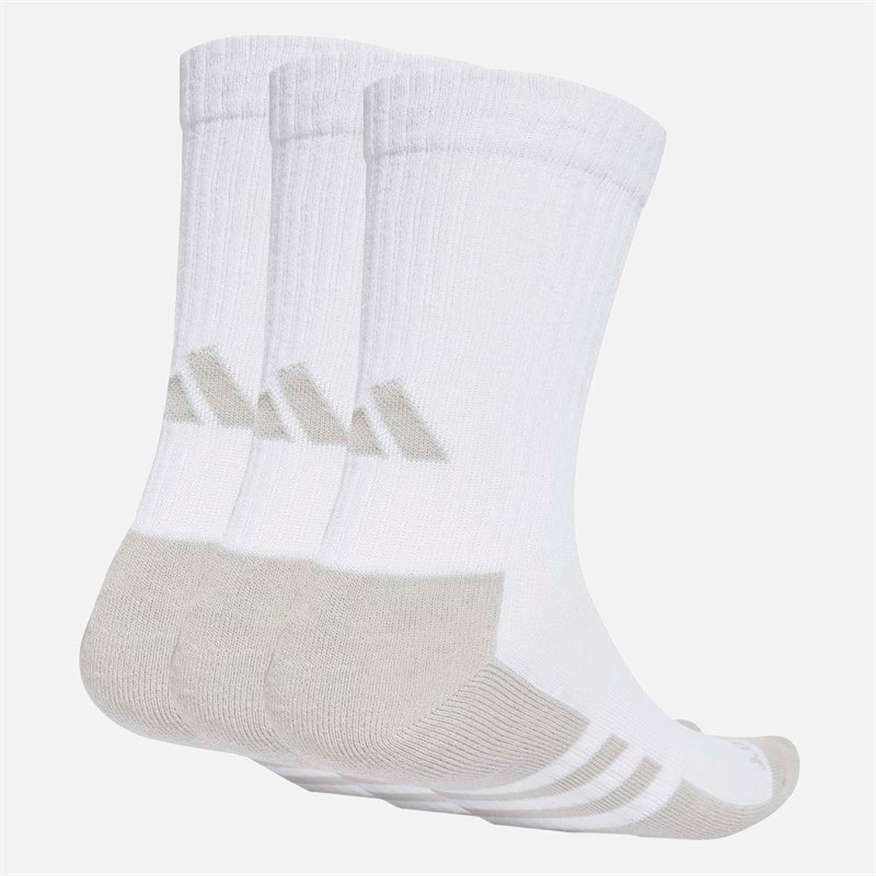 adidas Aeroready Training Three Pack Crew Socks White/Grey Two