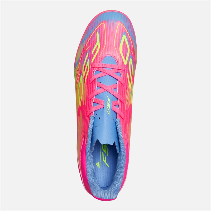 adidas Mens F50 Club Mystic Victory Pack TF Astro Football Boots Lucid Pink/Lucid Lemon/Blue Fusion