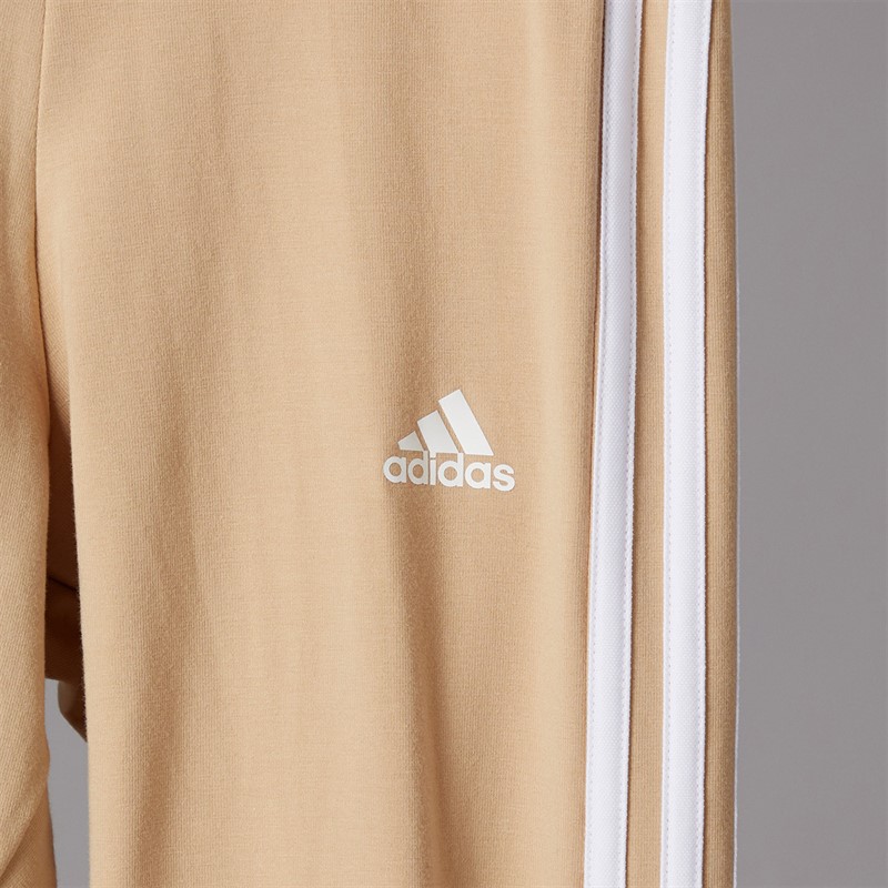 adidas Womens Essentials 3-Stripes Leggings Magic Beige/White