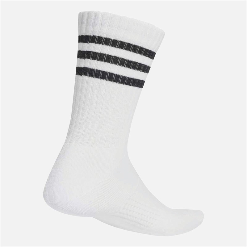 adidas 3-Stripes Cushioned Three Pack Crew Socks White/White/True Pink