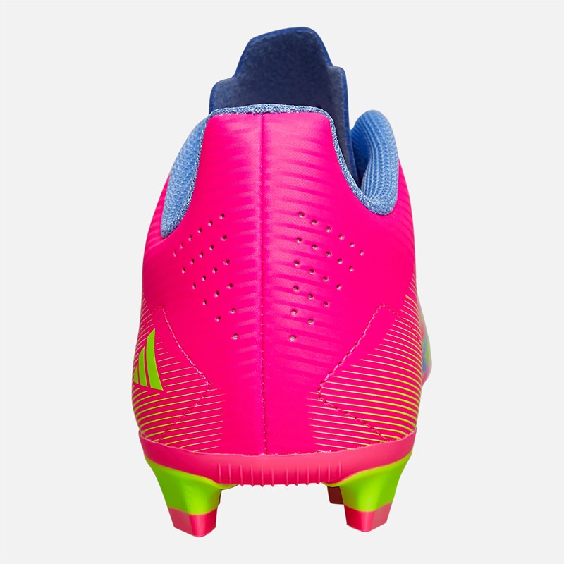 adidas Junior F50 Club Mystic Victory Pack Firm/Multi Ground Football Boots Lucid Pink/Lucid Lemon/Blue Fusion