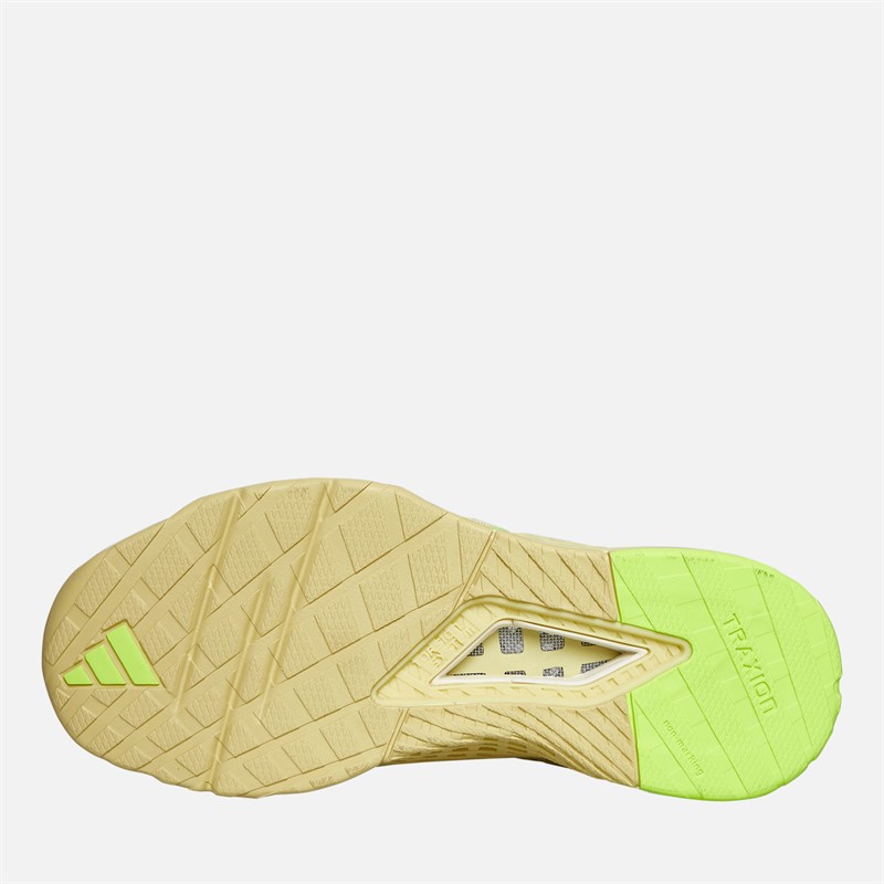 adidas Womens Dropset 3 Training Shoes Powder Yellow/Matte Silver/Lucid Lemon