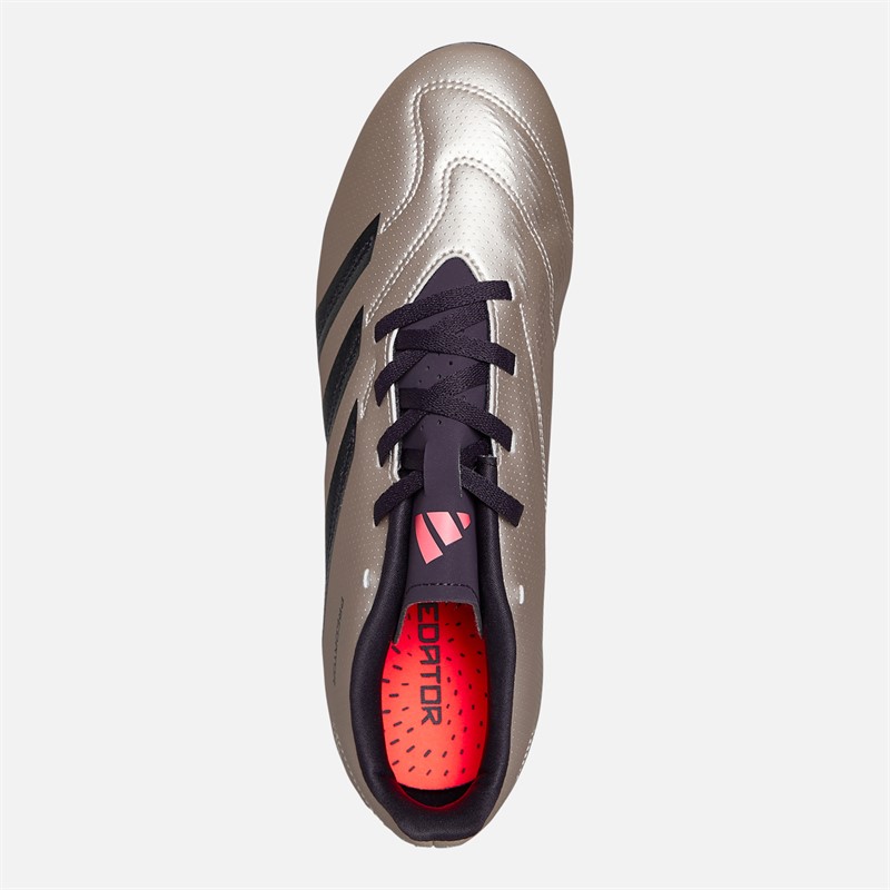 adidas Mens Predator Club Vivid Horizon Pack FXG Flexible Ground Football Boots Platin Metallic/Aurora Black/Turbo