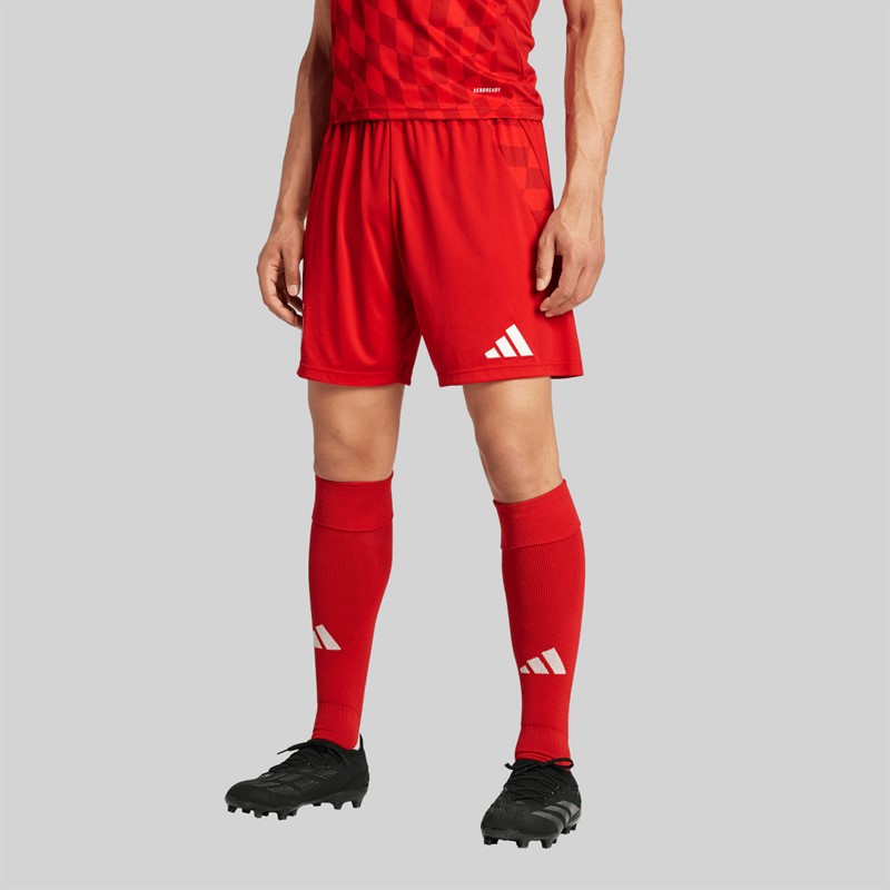 adidas Mens ABFC Aberdeen 24/25 Home Shorts Team Power Red 2
