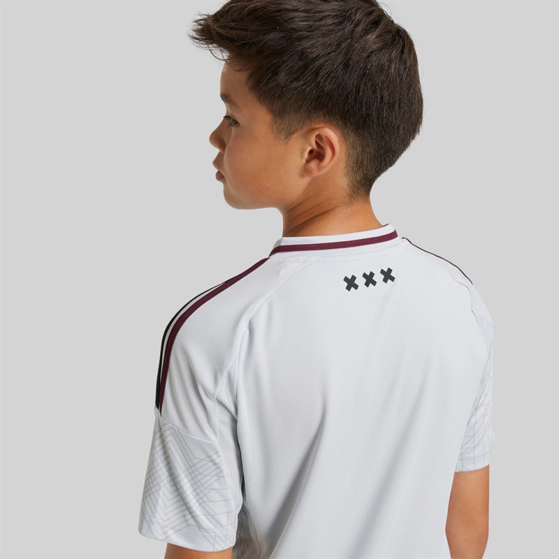 adidas Junior Boys AFC Ajax Third Jersey Clear Grey