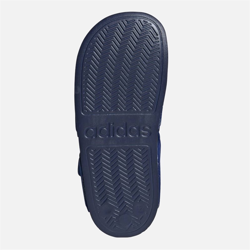 adidas Junior Boys Adilette Sandals Team Royal Blue/Green Spark/Dark Blue