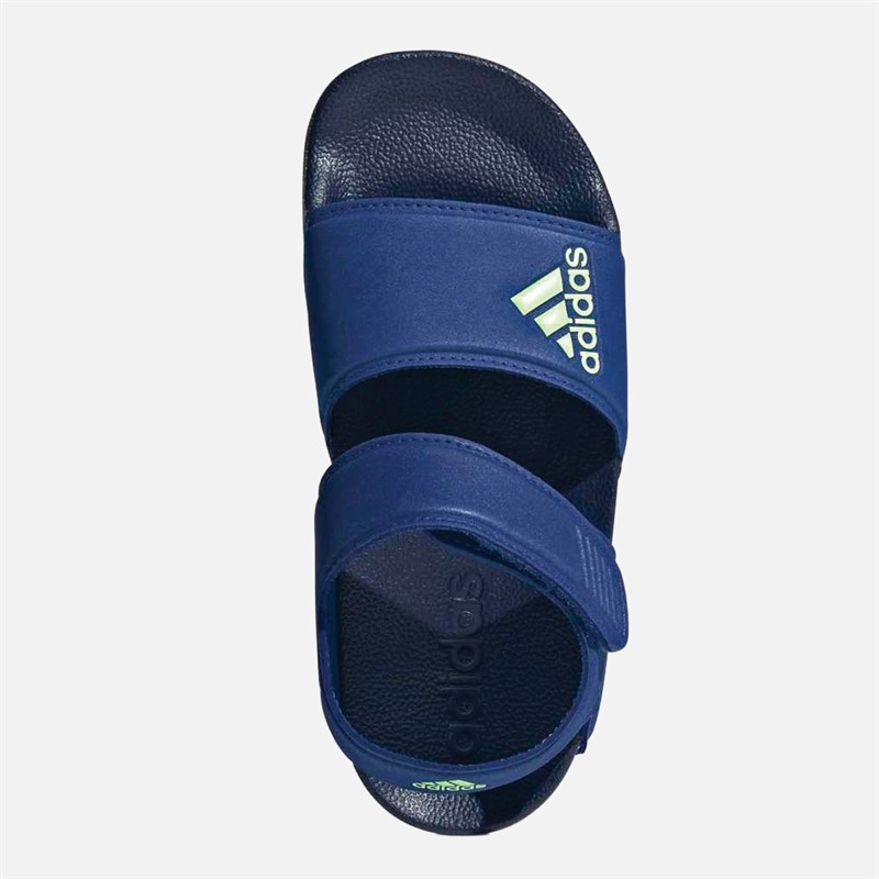 adidas Junior Boys Adilette Sandals Team Royal Blue/Green Spark/Dark Blue