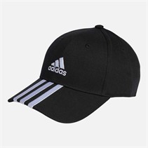 adidas 3-Stripes Cotton Twill Cap Black/White