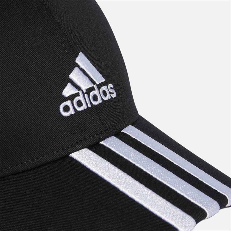 adidas 3-Stripes Cotton Twill Cap Black/White