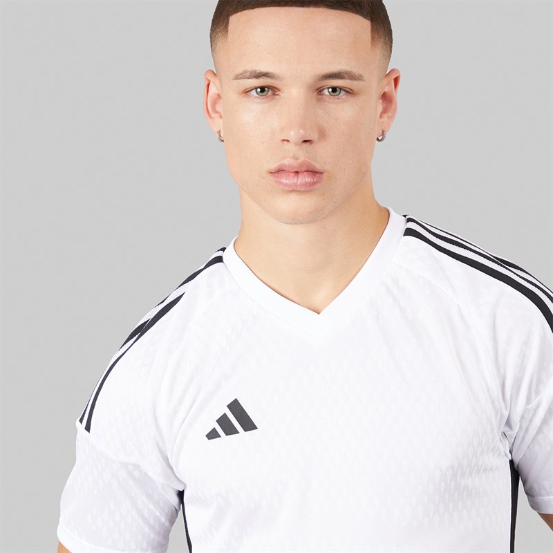 adidas Mens Tiro 23 Competition Jersey White/Black