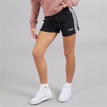 adidas Womens Essentials 3-Stripes Sports Shorts Black/White