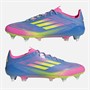adidas Herren F50 Elite Himmels Sieg Paket SG Weicher Boden Fußballschuhe Blue Fusion/Lucid Lemon/Lucid Pink