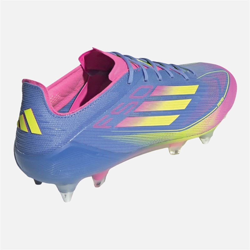 adidas Herren F50 Elite Himmels Sieg Paket SG Weicher Boden Fußballschuhe Blue Fusion/Lucid Lemon/Lucid Pink