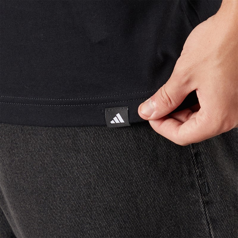 adidas Mens Lounge Ice Lolly Graphic T-Shirt Black