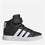 adidas Kids Grand Court Mid Trainers Core Black/White/Core Black