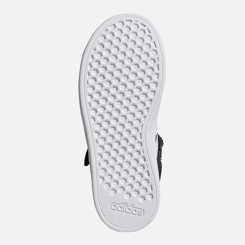 adidas Kids Grand Court Mid Trainers Core Black/White/Core Black