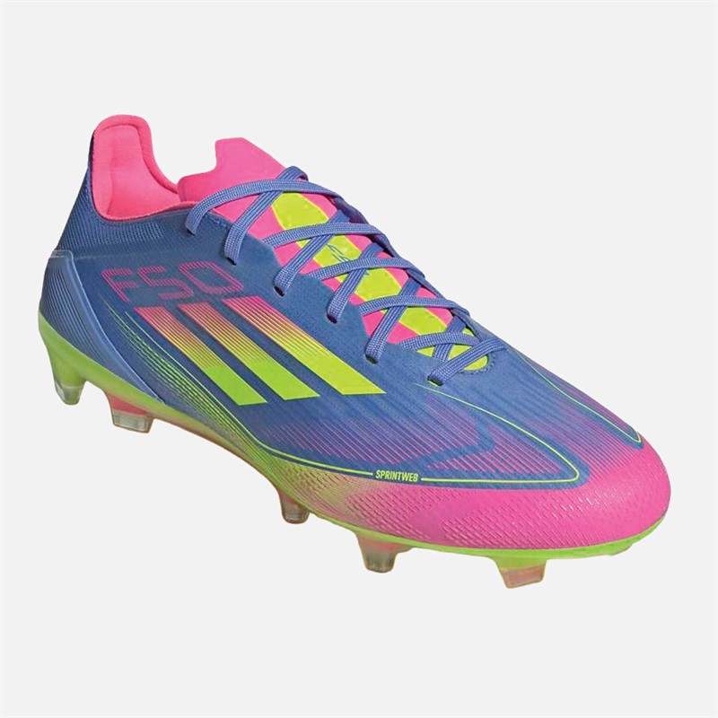 adidas Mens F50 Pro Celestal Victory Pack FG Firm Ground Football Boots Blue Fusion/Lucid Lemon/Lucid Pink