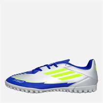 adidas Mens F50 Club Messi La Vida Rapida Pack TF Astro Football Boots Silver Metallic/Solar Yellow/Lucid Blue