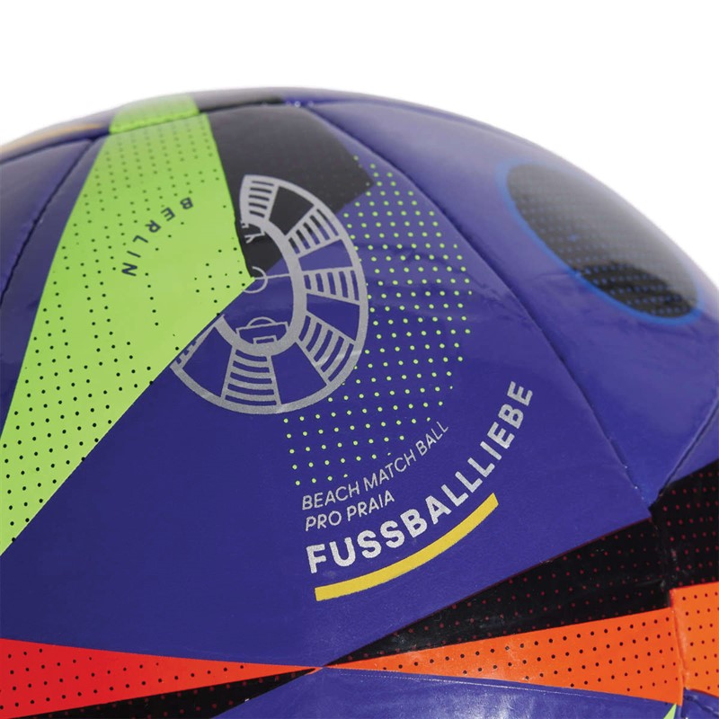 adidas Euro 24 Pro Match Beach Football (FIFA Quality Pro Certified) Blast Purple/Black/Silver Metallic