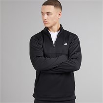 adidas Mens Golf Ultimate365 Textured Quarter Zip Black
