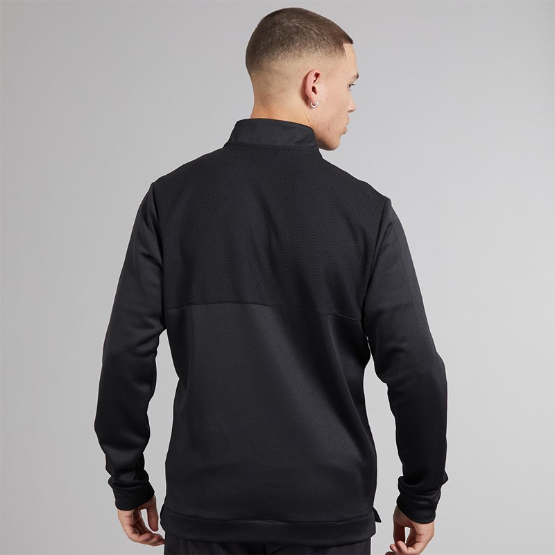 adidas Mens Golf Ultimate365 Textured Quarter Zip Black