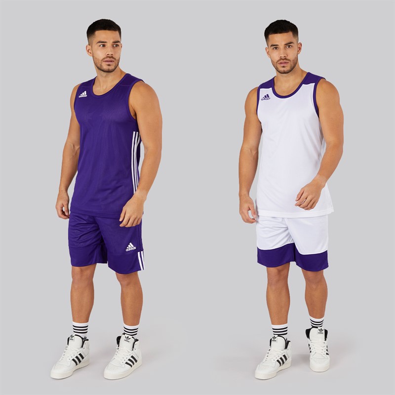 adidas 3G Speedreversible koszulka do koszykówki dla niego kolor Collegiate Purple/Biały