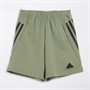 adidas Mens Future Icons 3-Stripes Shorts Tent Green