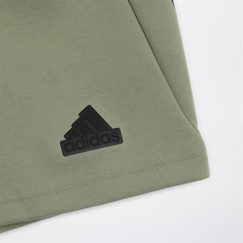 adidas Mens Future Icons 3-Stripes Shorts Tent Green