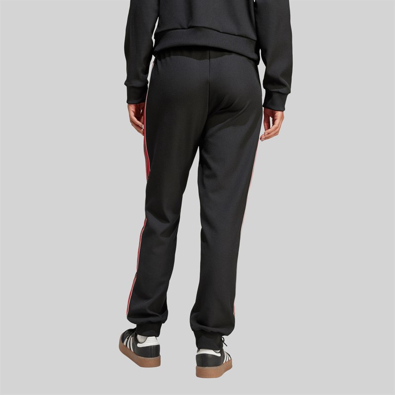 adidas Womens MUFC Manchester United Icon Track Pants Black