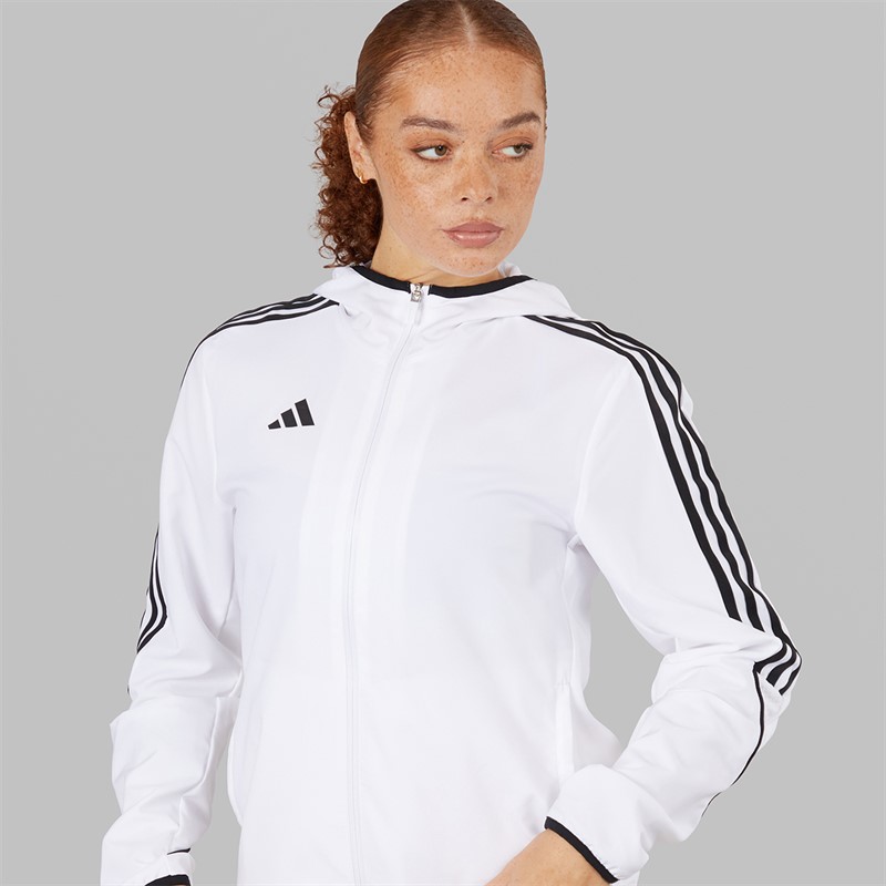 adidas Womens Tiro 23 League Windbreaker Jacket White