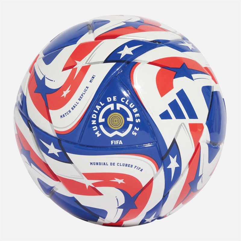 adidas FIFA 25 Club World Cup Mini Football White/Power Blue/Dark Blue/Lucid Red