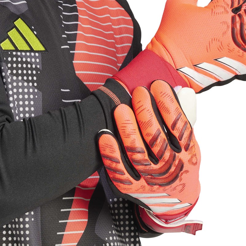 adidas Mens Predator 25 Competition Goalkeeper Gloves Lucid Red/Black/White