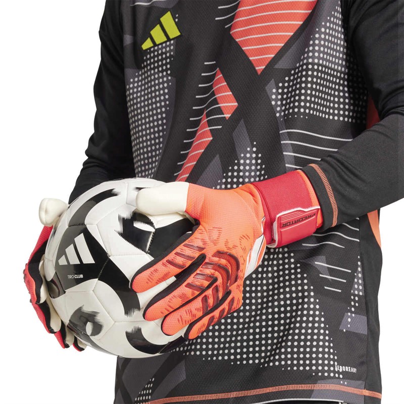 adidas Mens Predator 25 Competition Goalkeeper Gloves Lucid Red/Black/White
